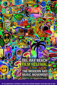 Delray Beach Film Festival Modern Art Music Movement Poster