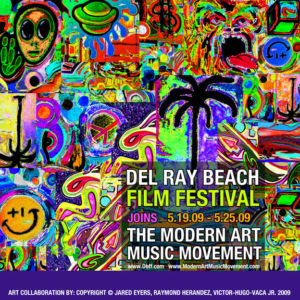 Delray Beach Film Festival Modern Art Music Movement Billboard