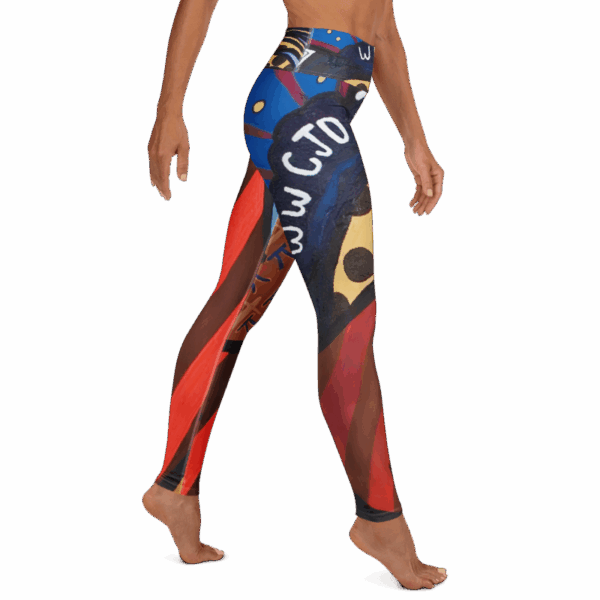 All-Over Print Yoga Leggings "WWCJD?"