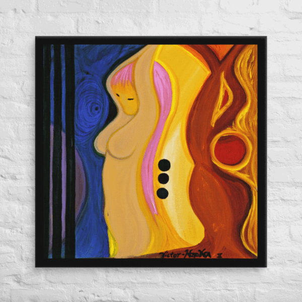 "4 Jennifer" Print on Canvas 37″×37″