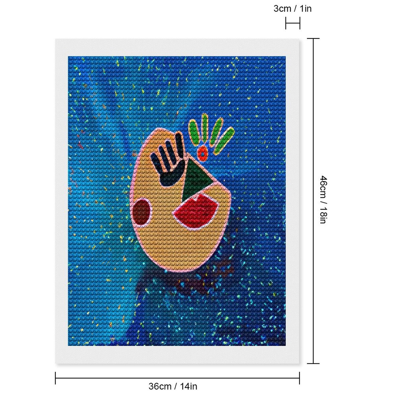 Unframed Diamond Art Painting with Round Diamonds