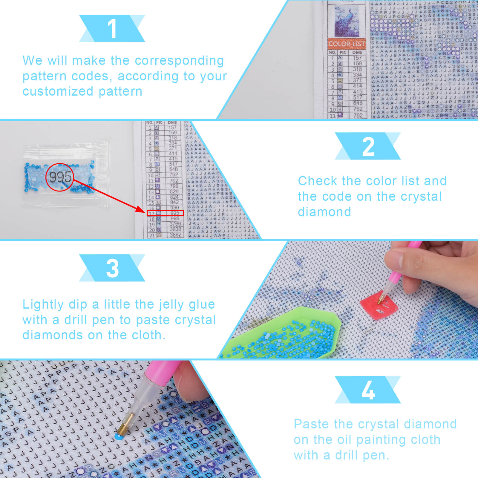 Unframed Diamond Art Painting with Round Diamonds - Image 6