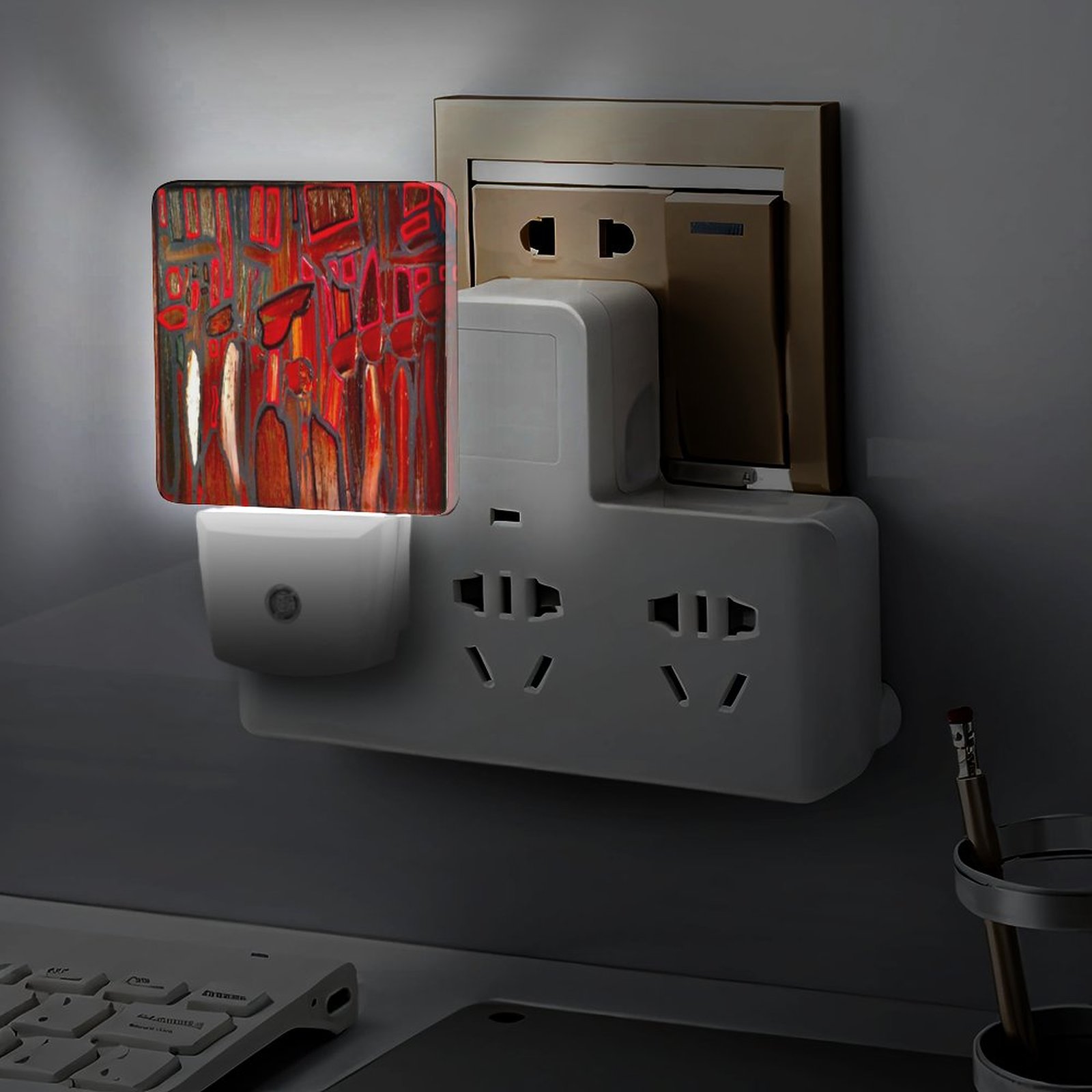 "Nature Drawn To Light" Night Light-4.5"x3"x2"/11.2x7.5x5cm - Image 5