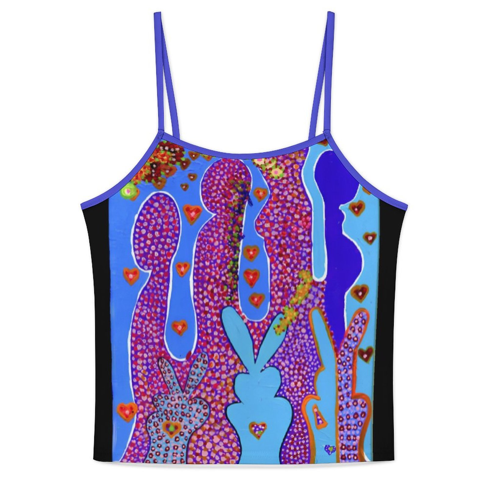 "Love Bunnies 1" Ice Silk Camisole Pajama Set - Image 4