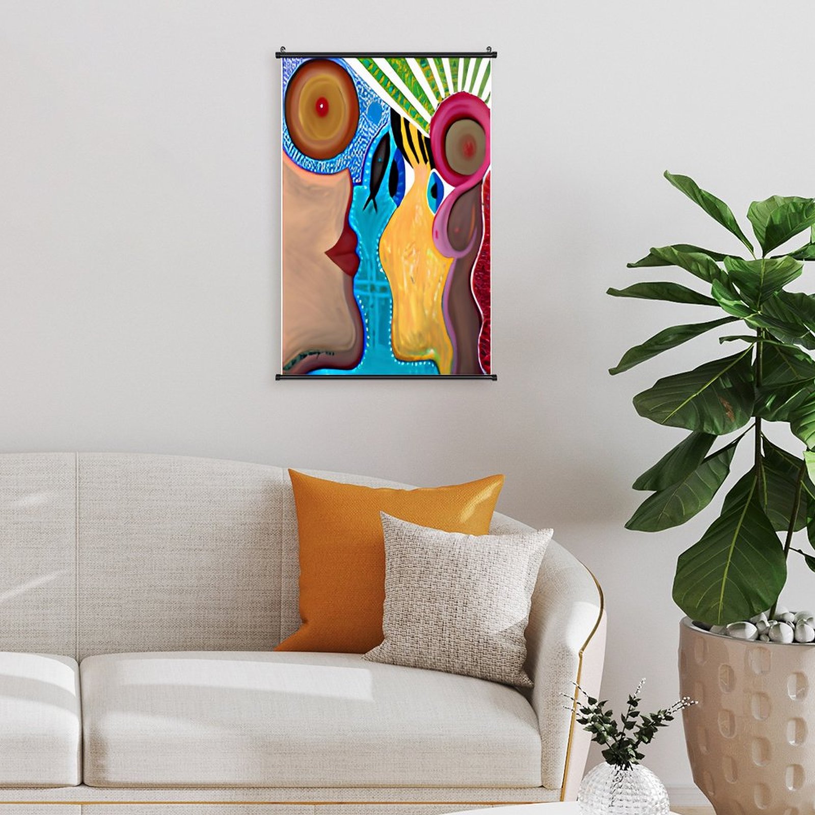 "The Holy Spirit" Canvas Hanging Poster with Scrolls-16"x24"/ 40x60cm - Image 7