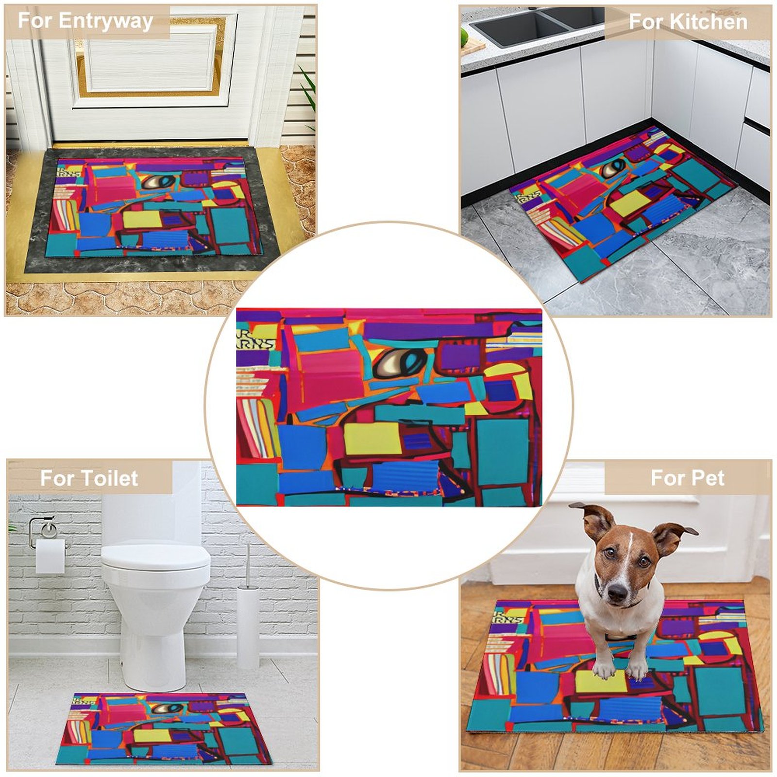 Crystal Velvet Bedroom Floor Mat - Image 3