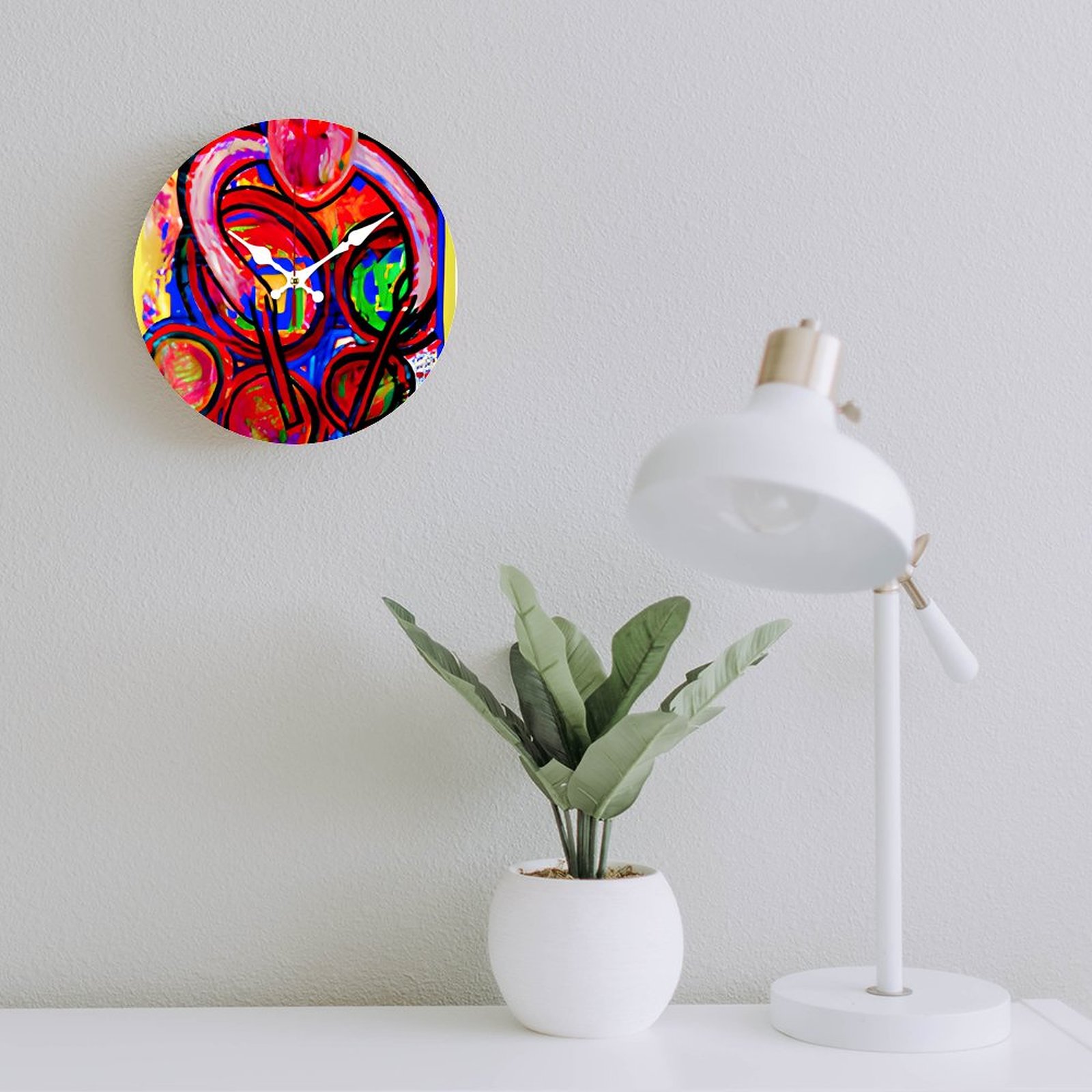 Wooden Wall Clock without Scale - Image 4