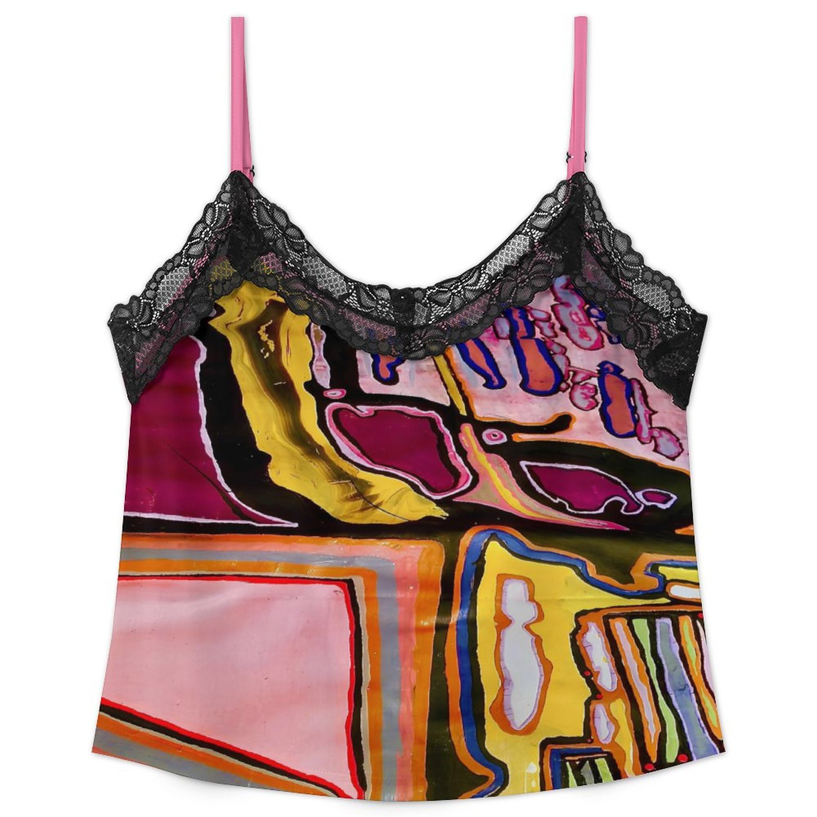 "Strangest Love Story Ever Told" Lace Trim Pajama Set - Image 2