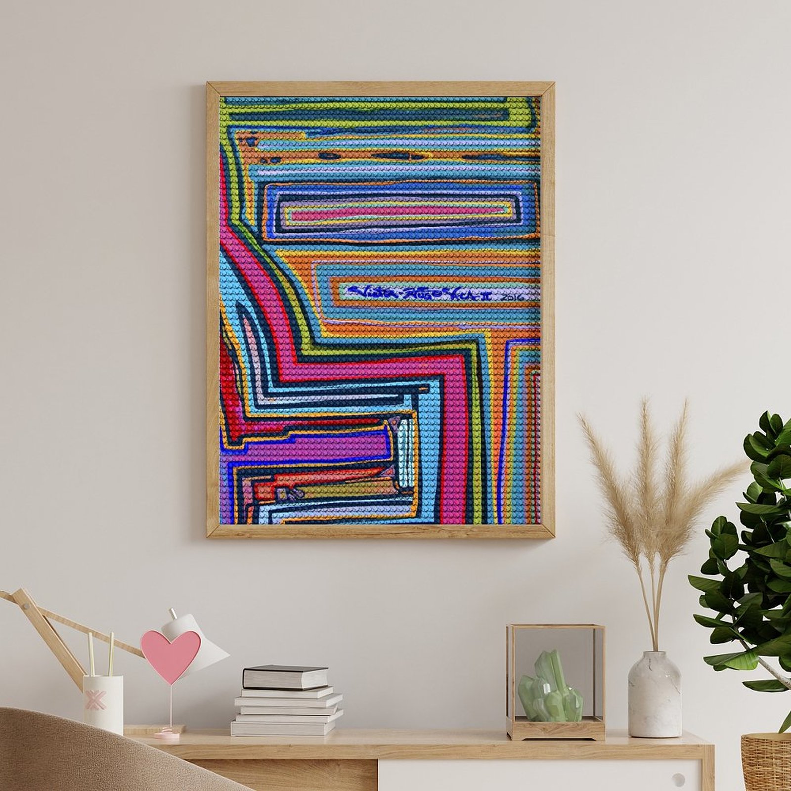 Unframed Diamond Art Painting with Round Diamonds - Image 4