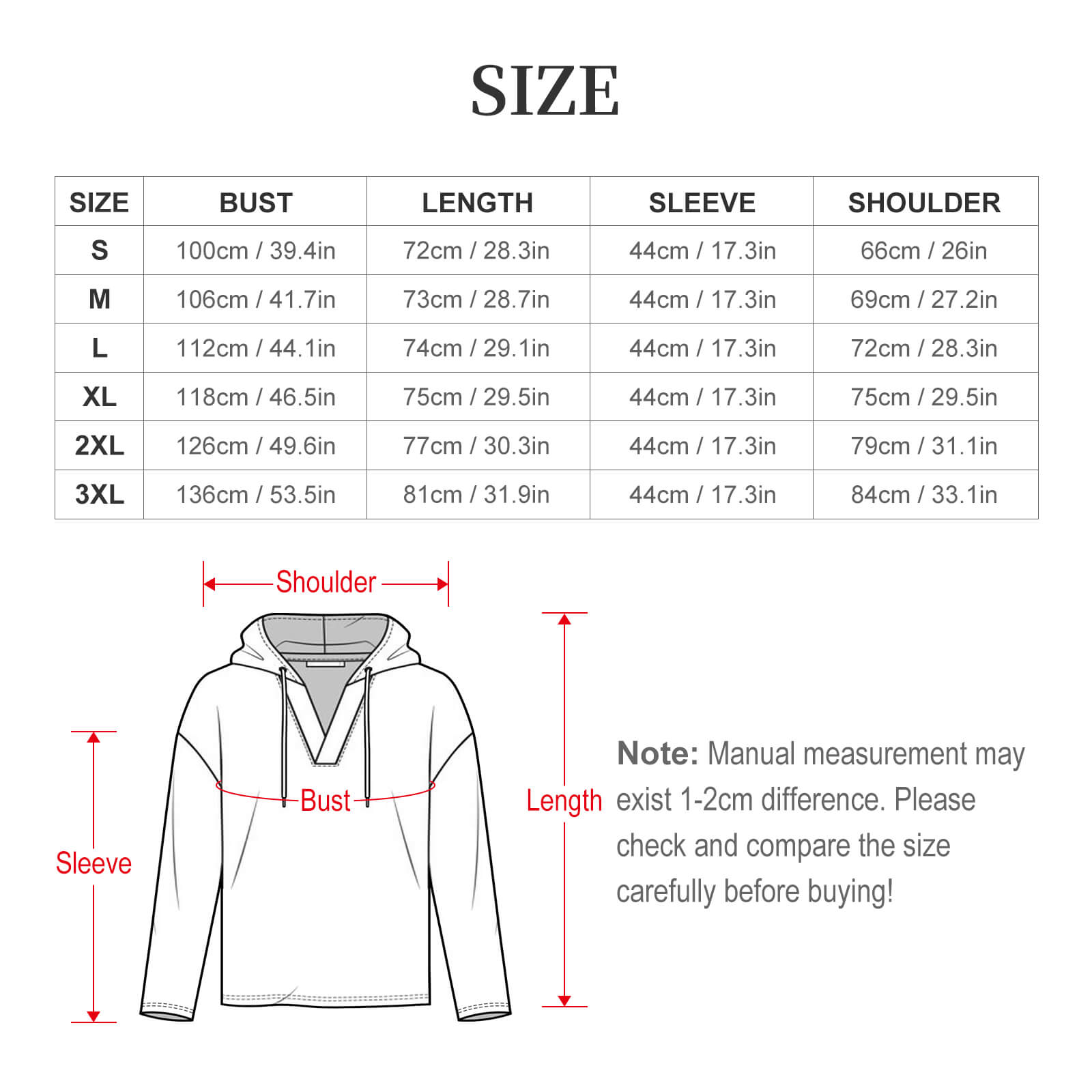 "Circle Too" Women's V Neck Long Sleeve Hoodie - Image 6