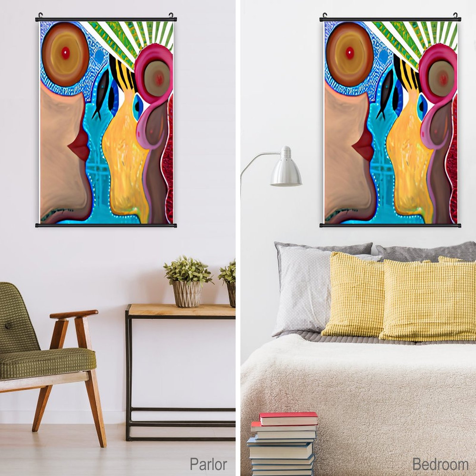 "The Holy Spirit" Canvas Hanging Poster with Scrolls-16"x24"/ 40x60cm - Image 5