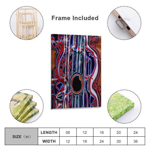 Framed Wooden Poster Hanging (Vertical 2:3)-8x12 inch