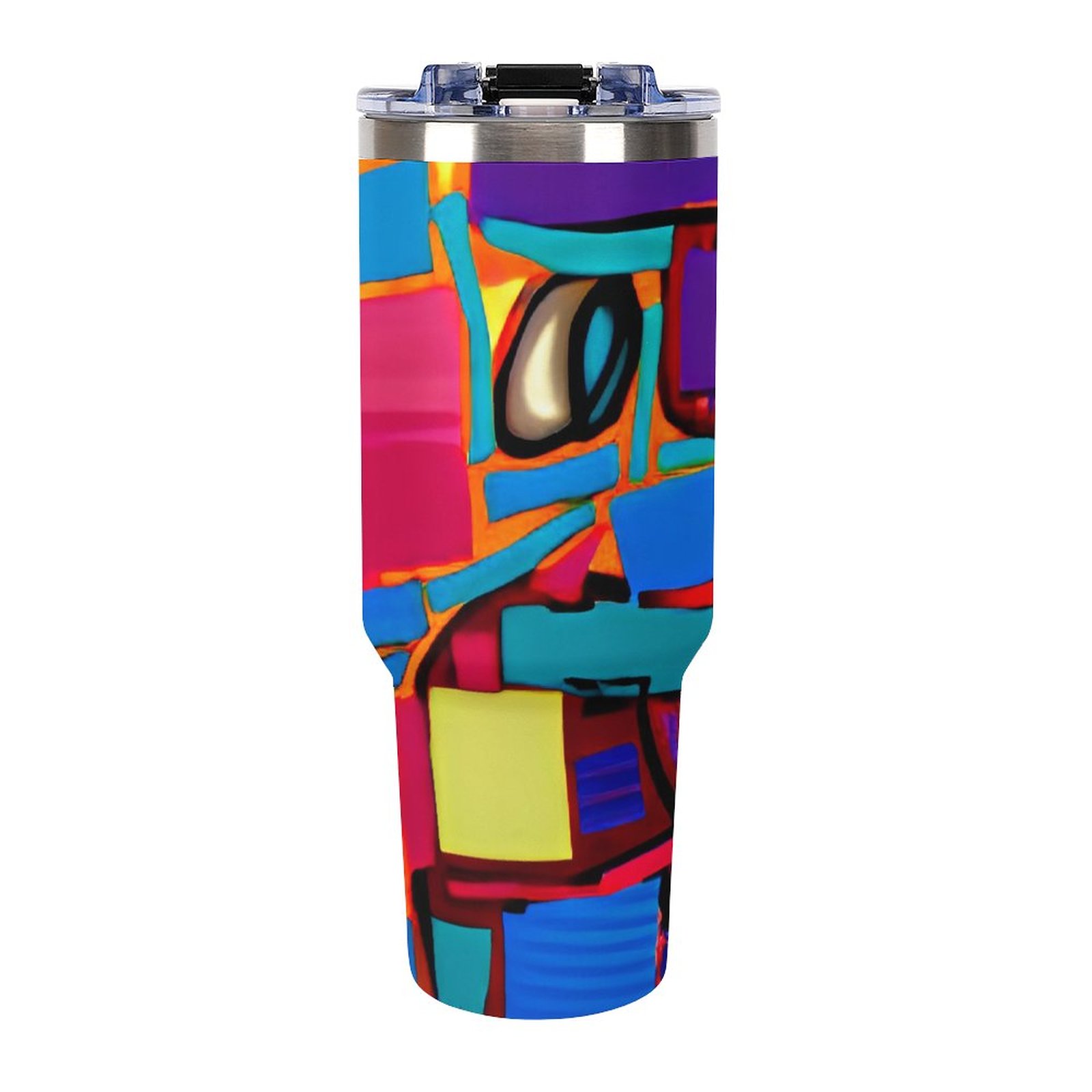 40oz Insulated Tumbler with Handle and Straw - Image 5