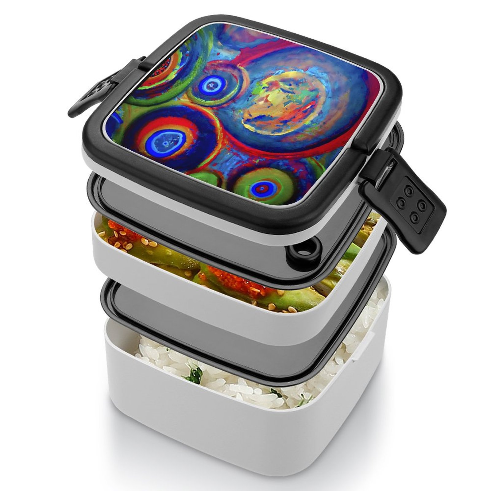 2-Tier Stackable Bento Lunch Box
