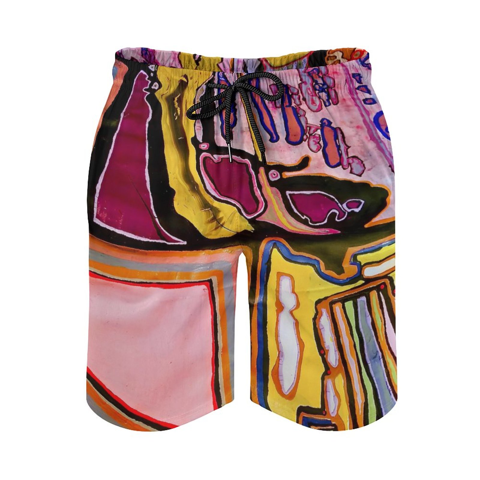 "Strangest Love Story Ever Told" Men's Beach Shorts with Pockets - Image 4