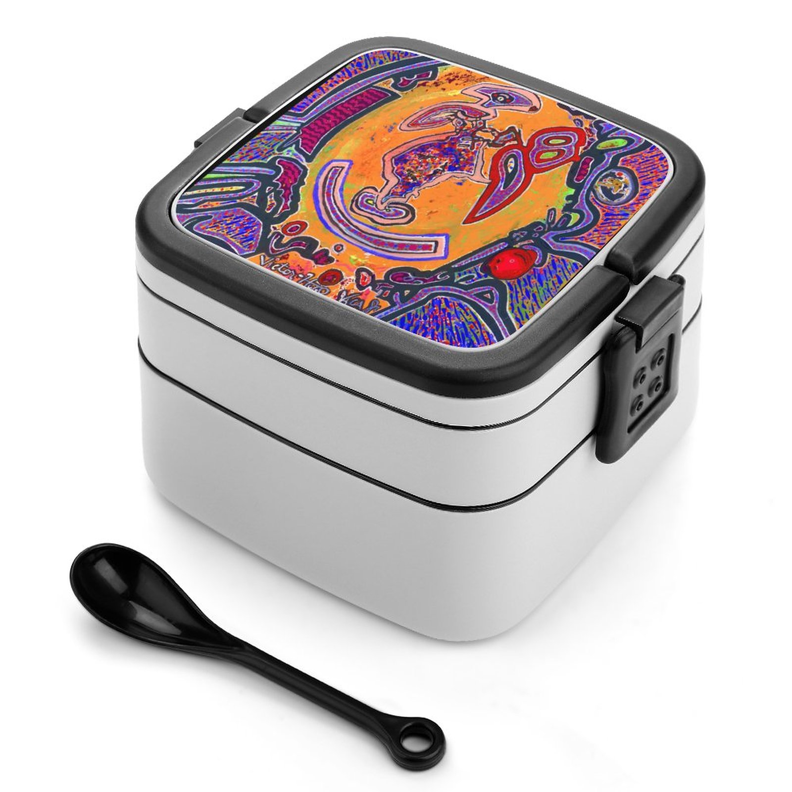 2-Tier Stackable Bento Lunch Box - Image 2
