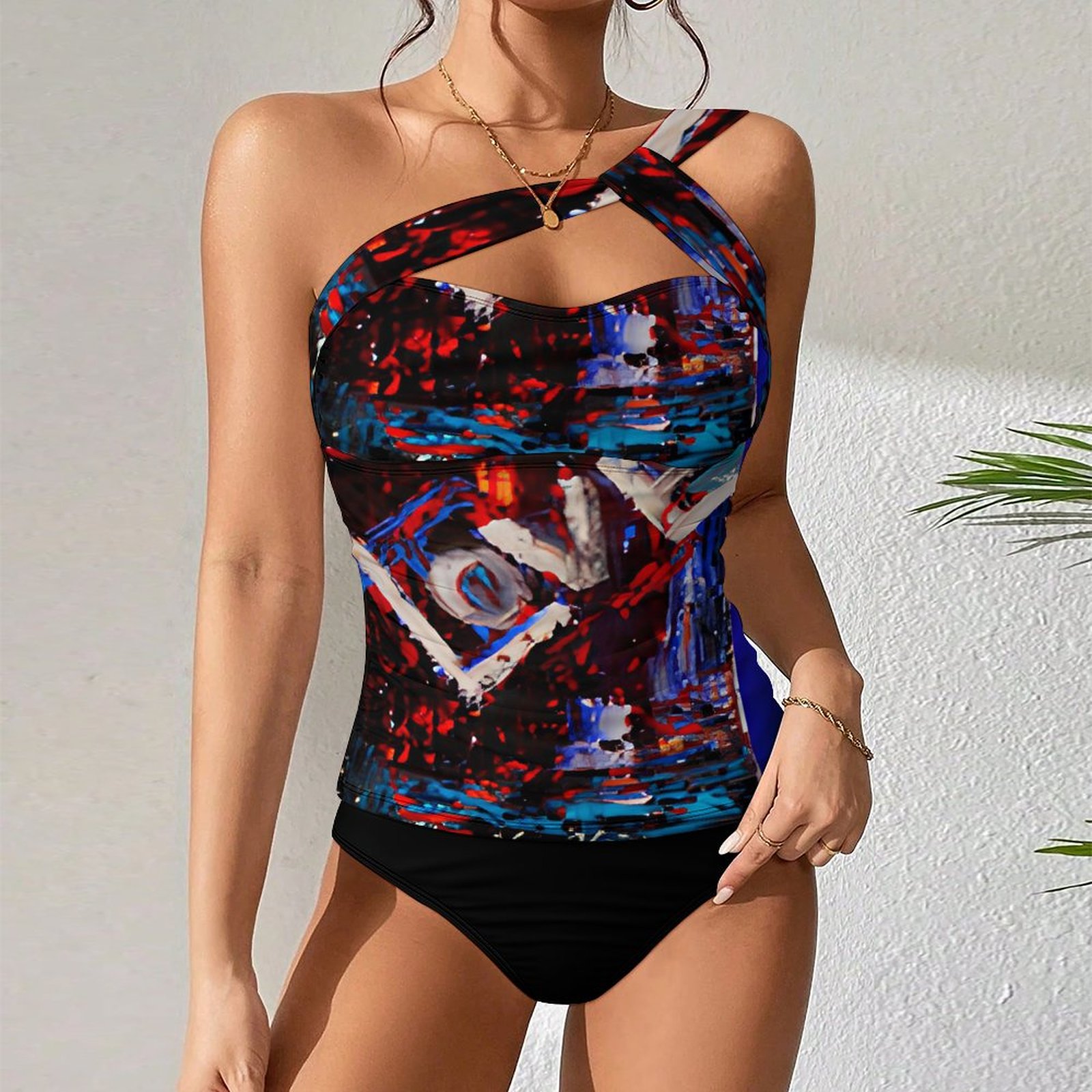 "Love Opera" Two-Piece Swimsuit Set - Image 2