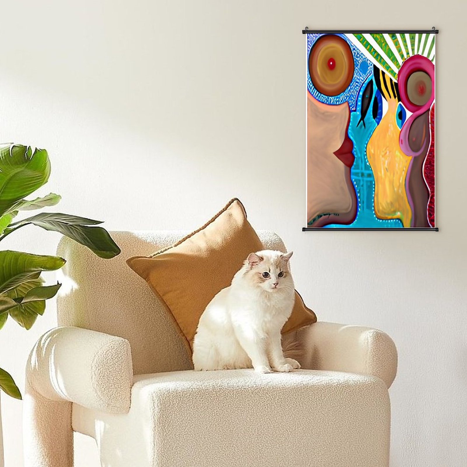 "The Holy Spirit" Canvas Hanging Poster with Scrolls-16"x24"/ 40x60cm - Image 6