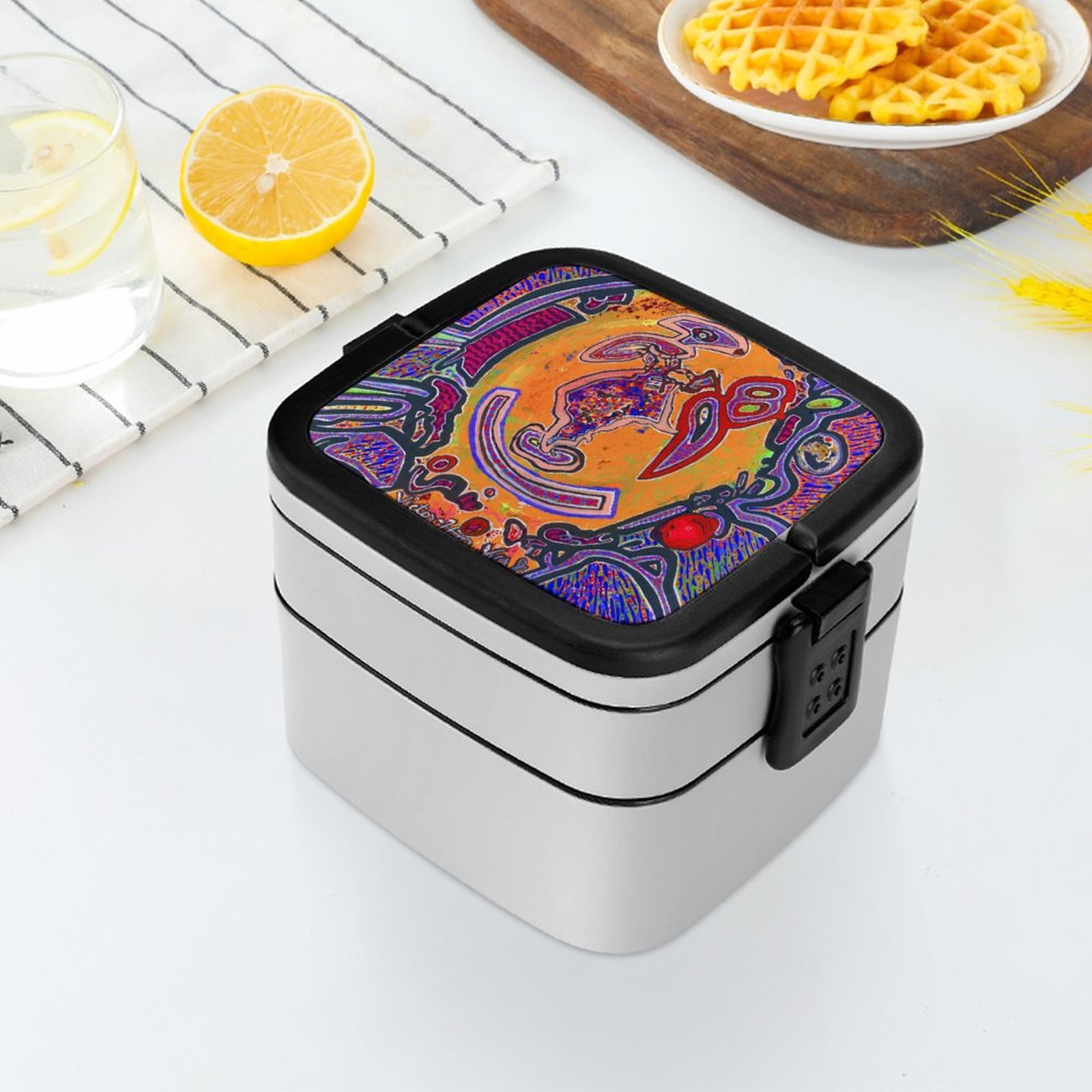 2-Tier Stackable Bento Lunch Box - Image 6