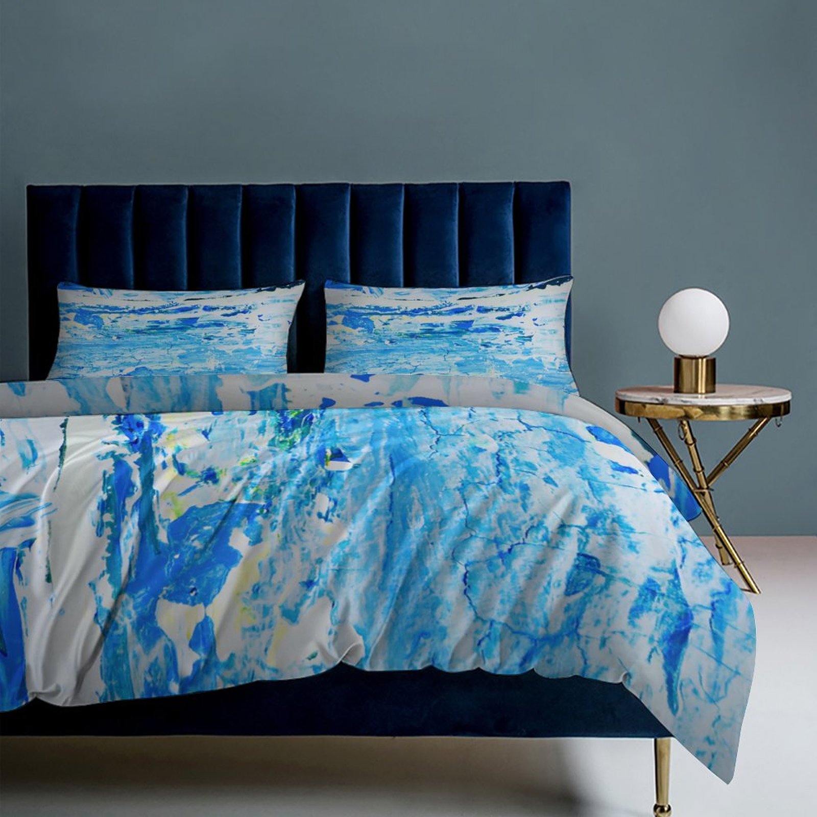 "O WaterFall" 3-Piece Bedding Set-90"x90"/ 229x229cm