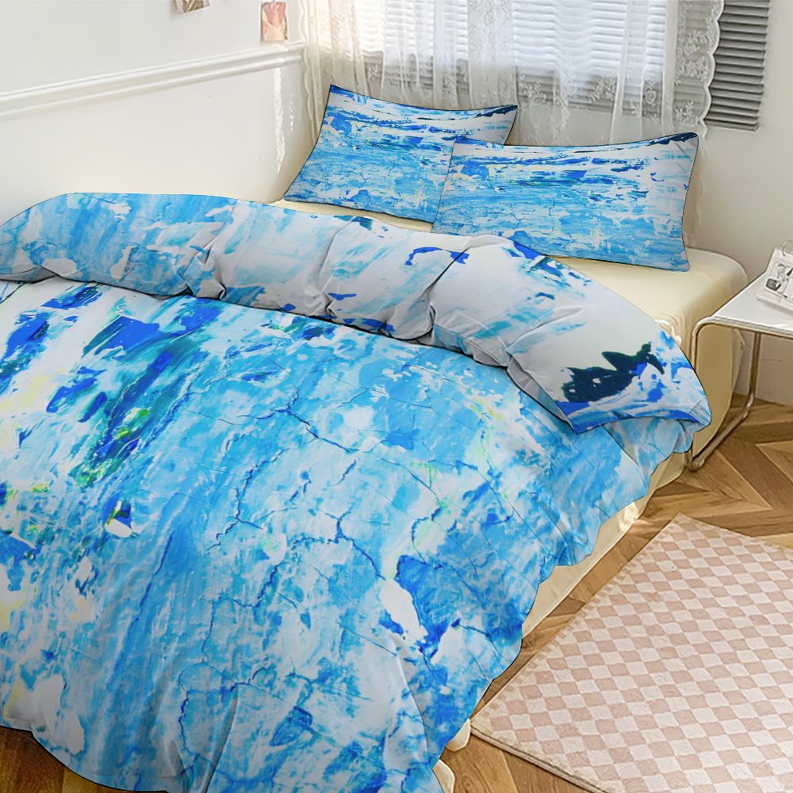 "O WaterFall" 3-Piece Bedding Set-90"x90"/ 229x229cm - Image 2