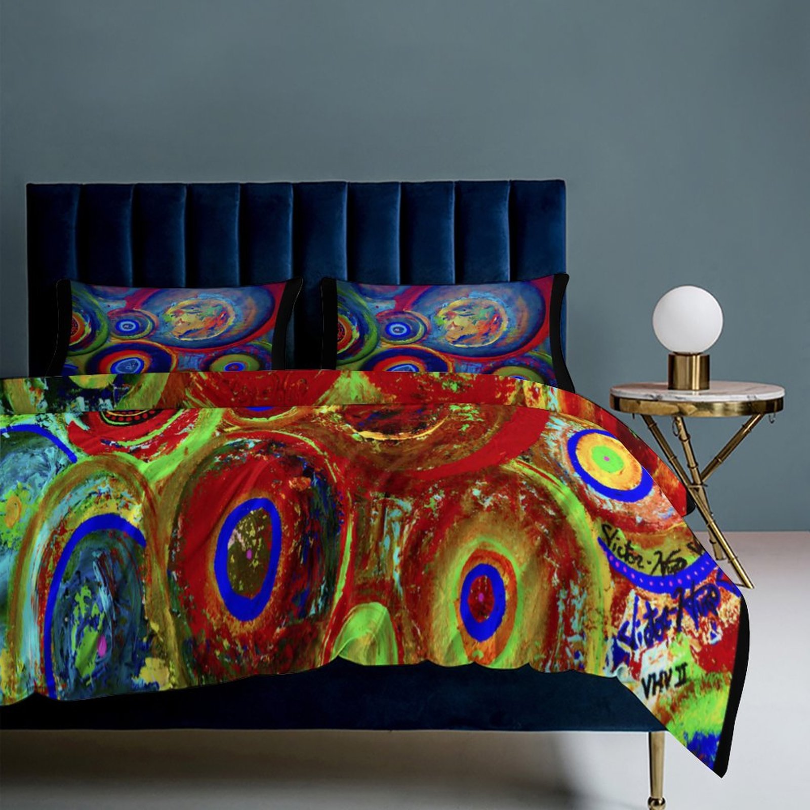 3-Piece Bedding Set-90"x90"/ 229x229cm (Dual-sided Printing) - Image 7