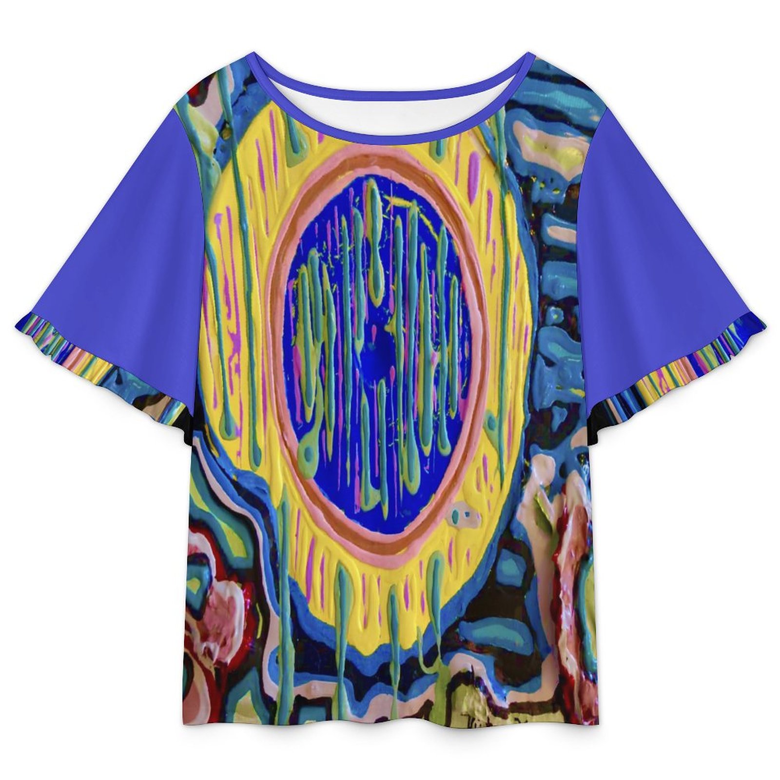 Flared Sleeve T-shirt - Image 2