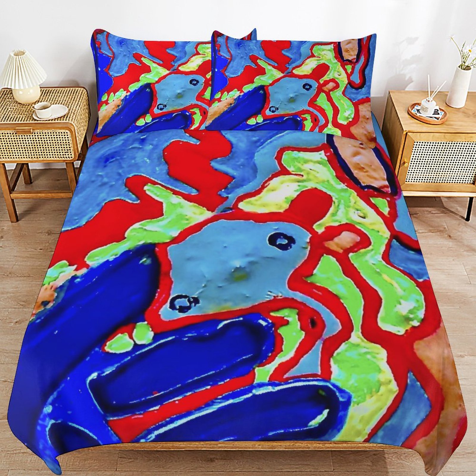 3-Piece Bedding Set-90"x90"/ 229x229cm (Dual-sided Printing) - Image 6