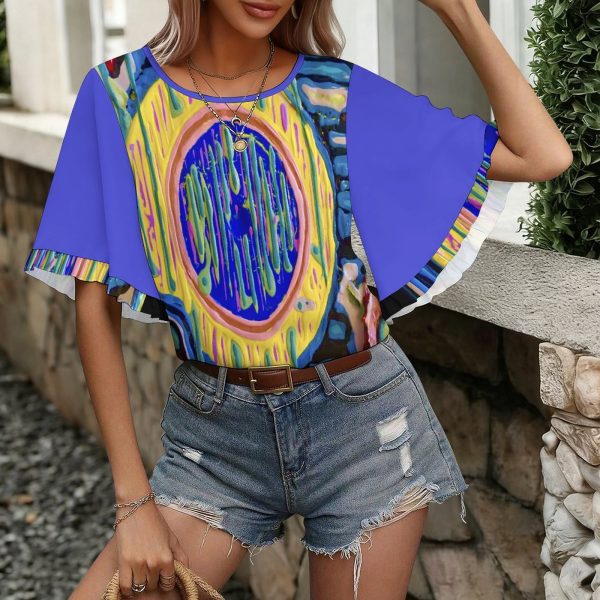Flared Sleeve T-shirt