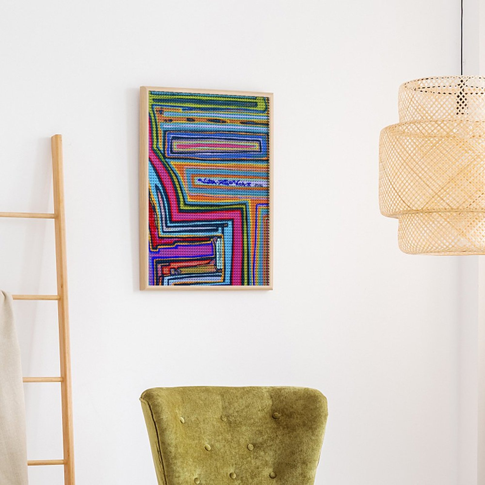 Unframed Diamond Art Painting with Round Diamonds - Image 3