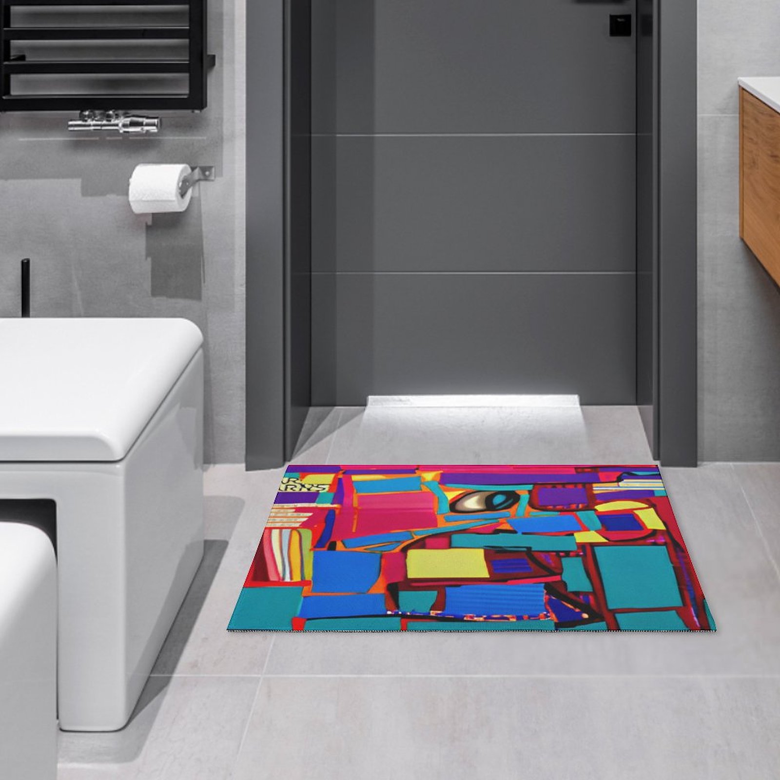Crystal Velvet Bedroom Floor Mat - Image 4