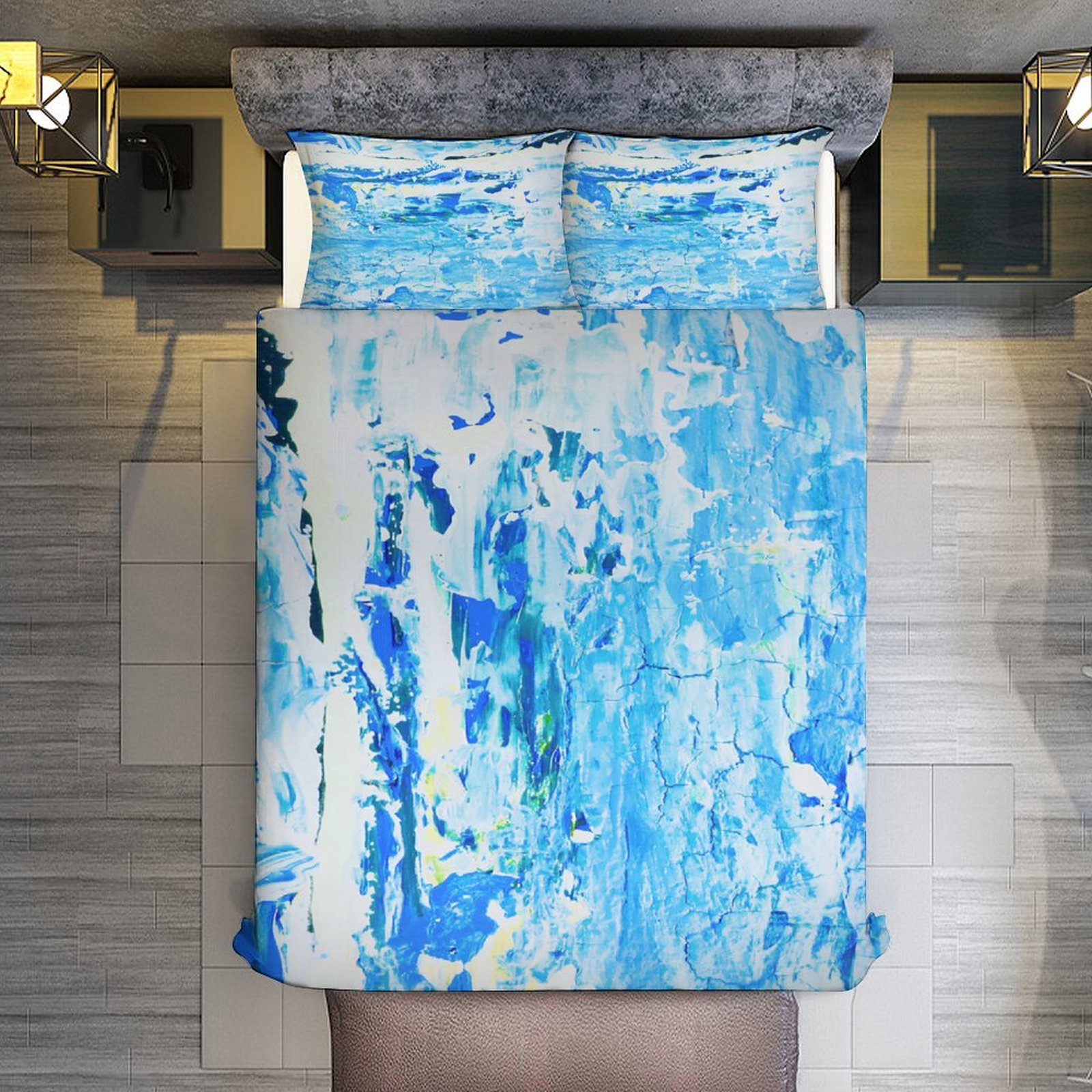 "O WaterFall" 3-Piece Bedding Set-90"x90"/ 229x229cm - Image 8