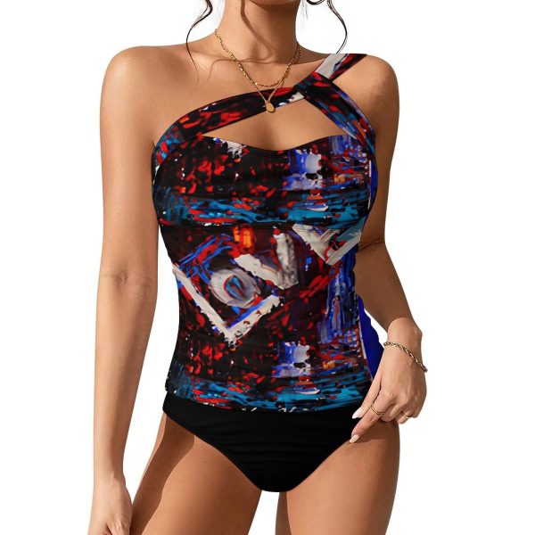 "Love Opera" Two-Piece Swimsuit Set