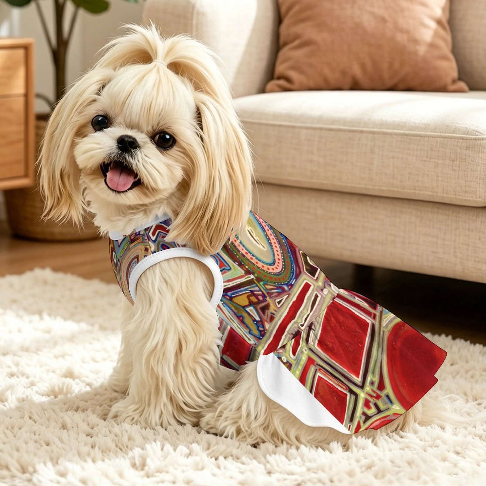 Pet Ruffle Dress(All-Over Printing)