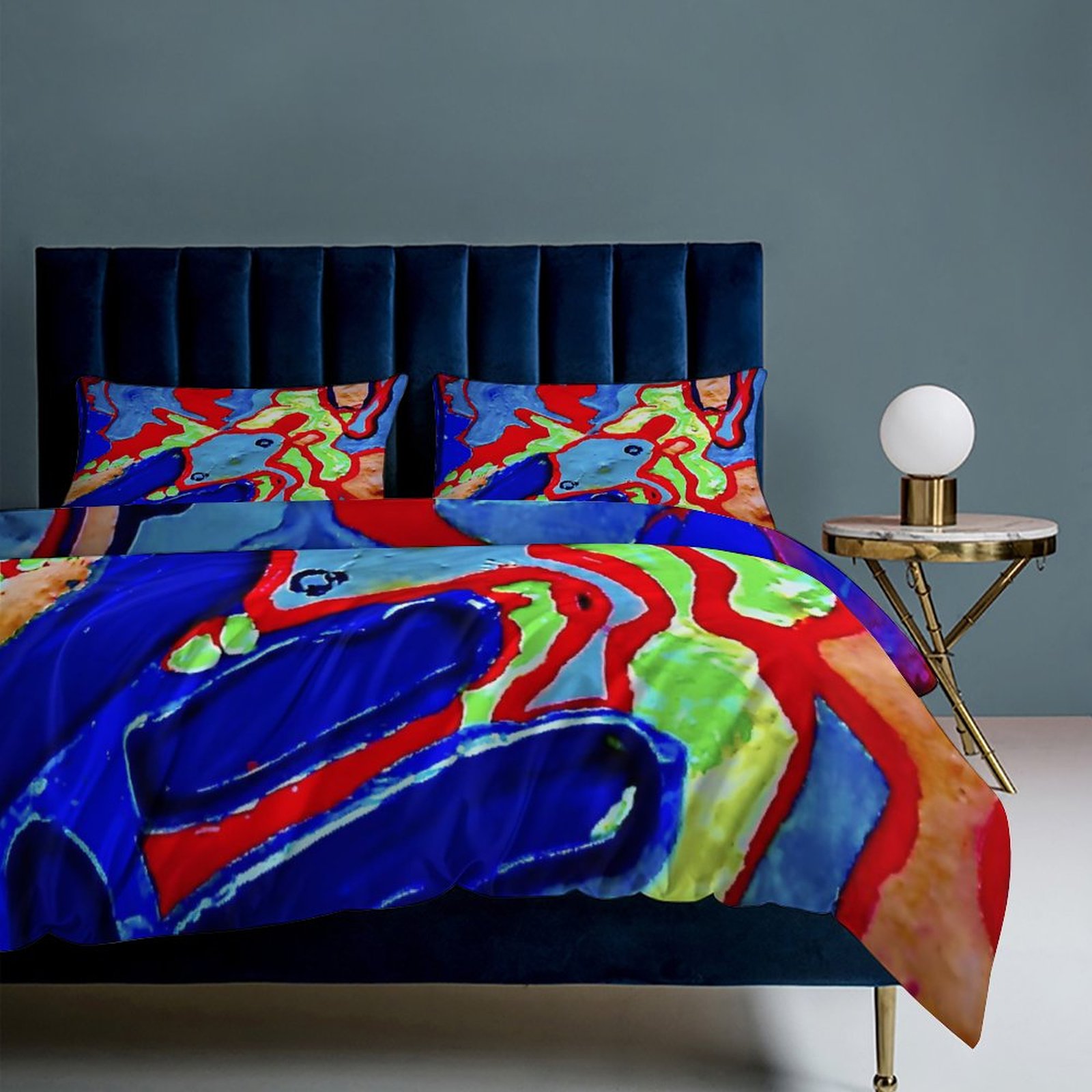 3-Piece Bedding Set-90"x90"/ 229x229cm (Dual-sided Printing) - Image 8