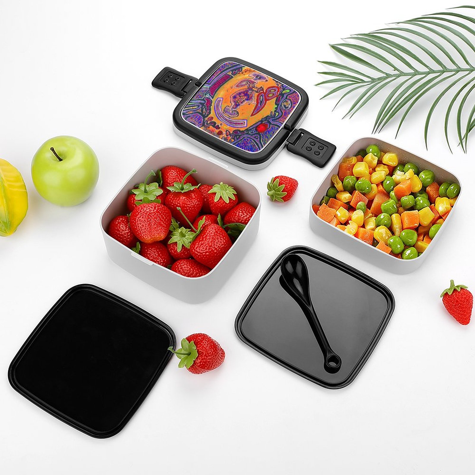 2-Tier Stackable Bento Lunch Box - Image 4