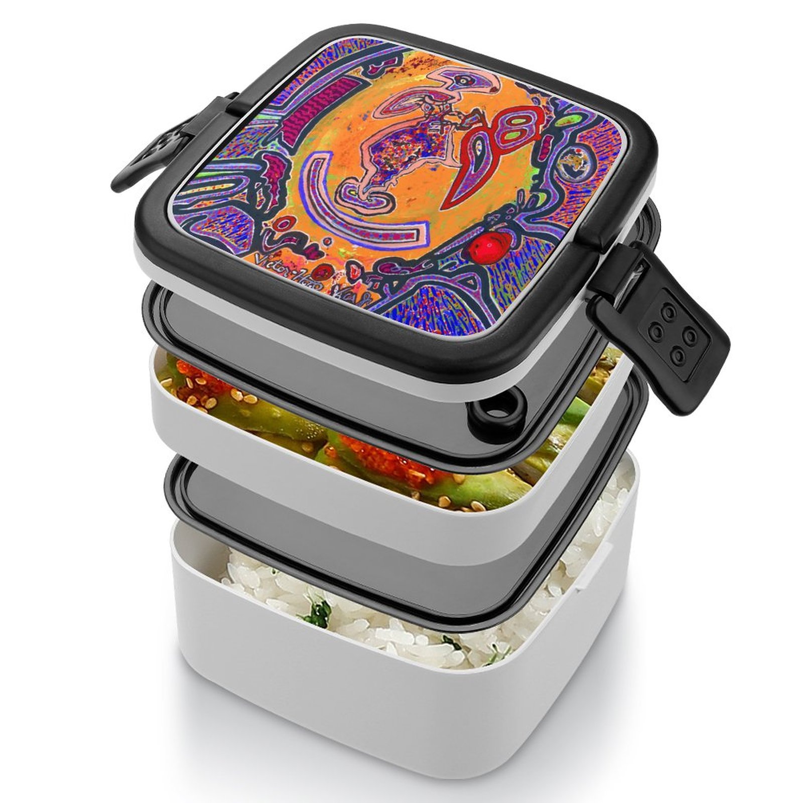 2-Tier Stackable Bento Lunch Box