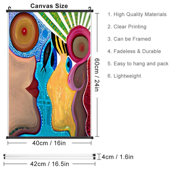 "The Holy Spirit"  Canvas Hanging Poster with Scrolls-16"x24"/ 40x60cm