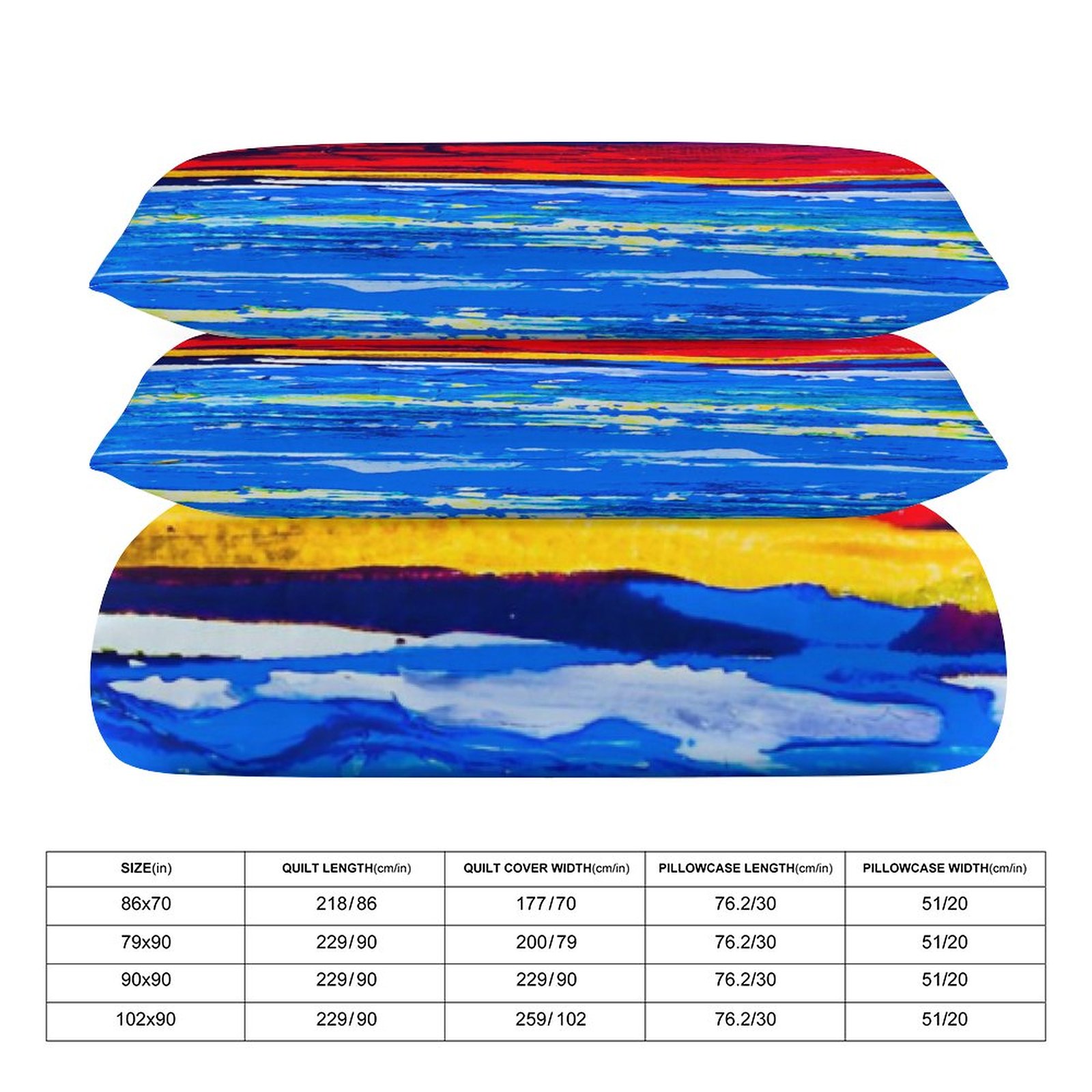 "Red Sand Beach" 3-Piece Bedding Set-90"x90"/ 229x229cm - Image 2