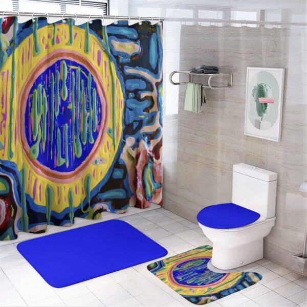 "Eye On You" Shower Curtain Set with 3 Rugs