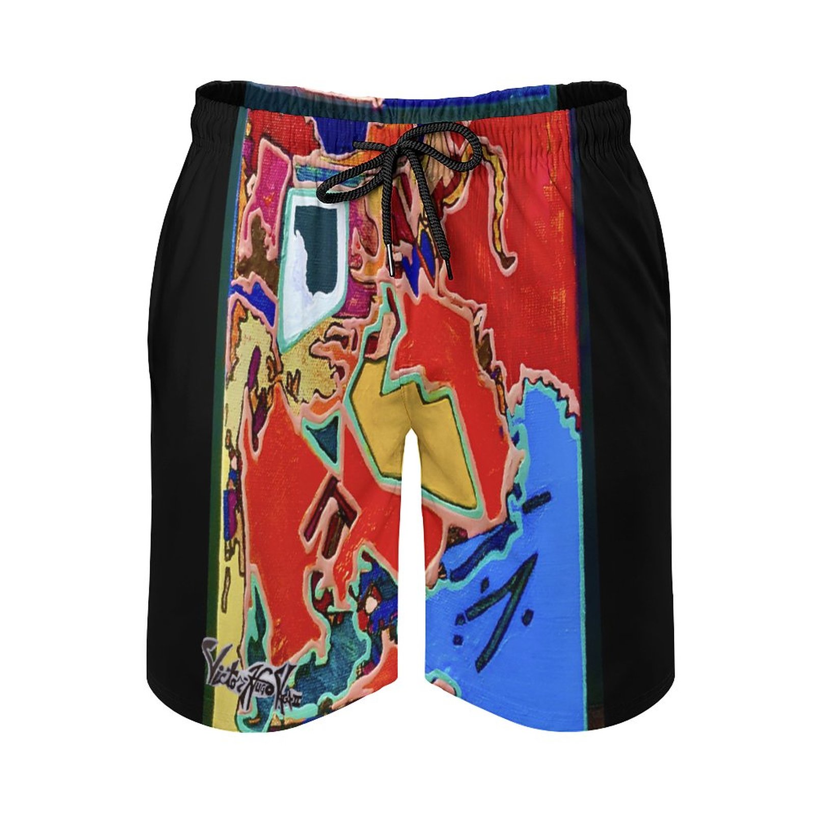 "Swim in Opportunity" Men's Beach Shorts with Pockets - Image 4