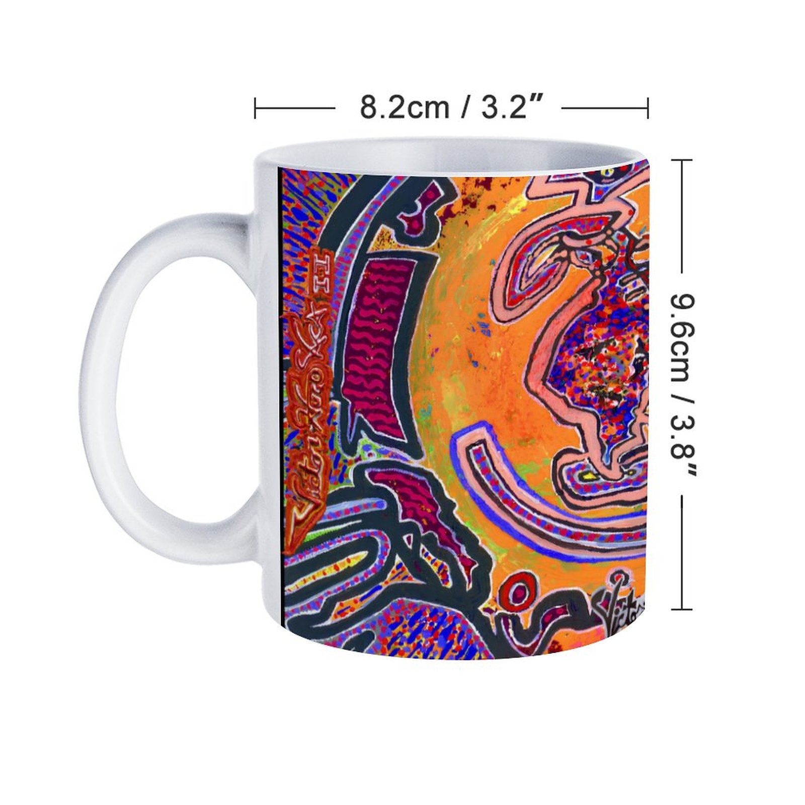 "Love Vortex" 11oz White Mug - Image 2