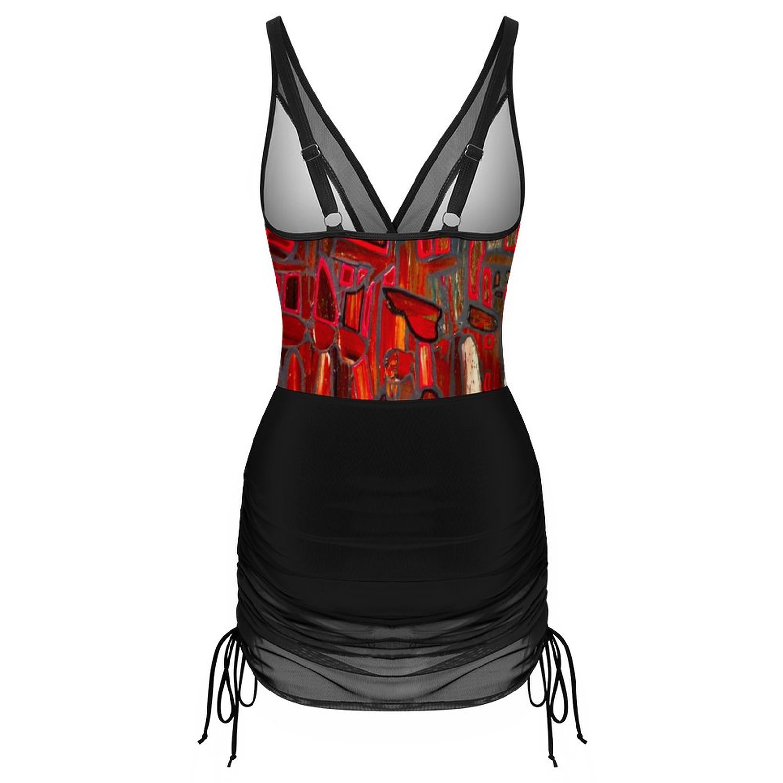 "Nature Drawn To Light" Mesh One Piece Swimsuit For Women - Image 5