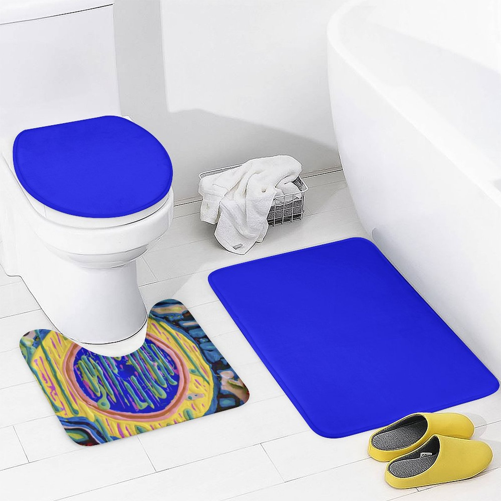 "Eye On You" Shower Curtain Set with 3 Rugs - Image 4