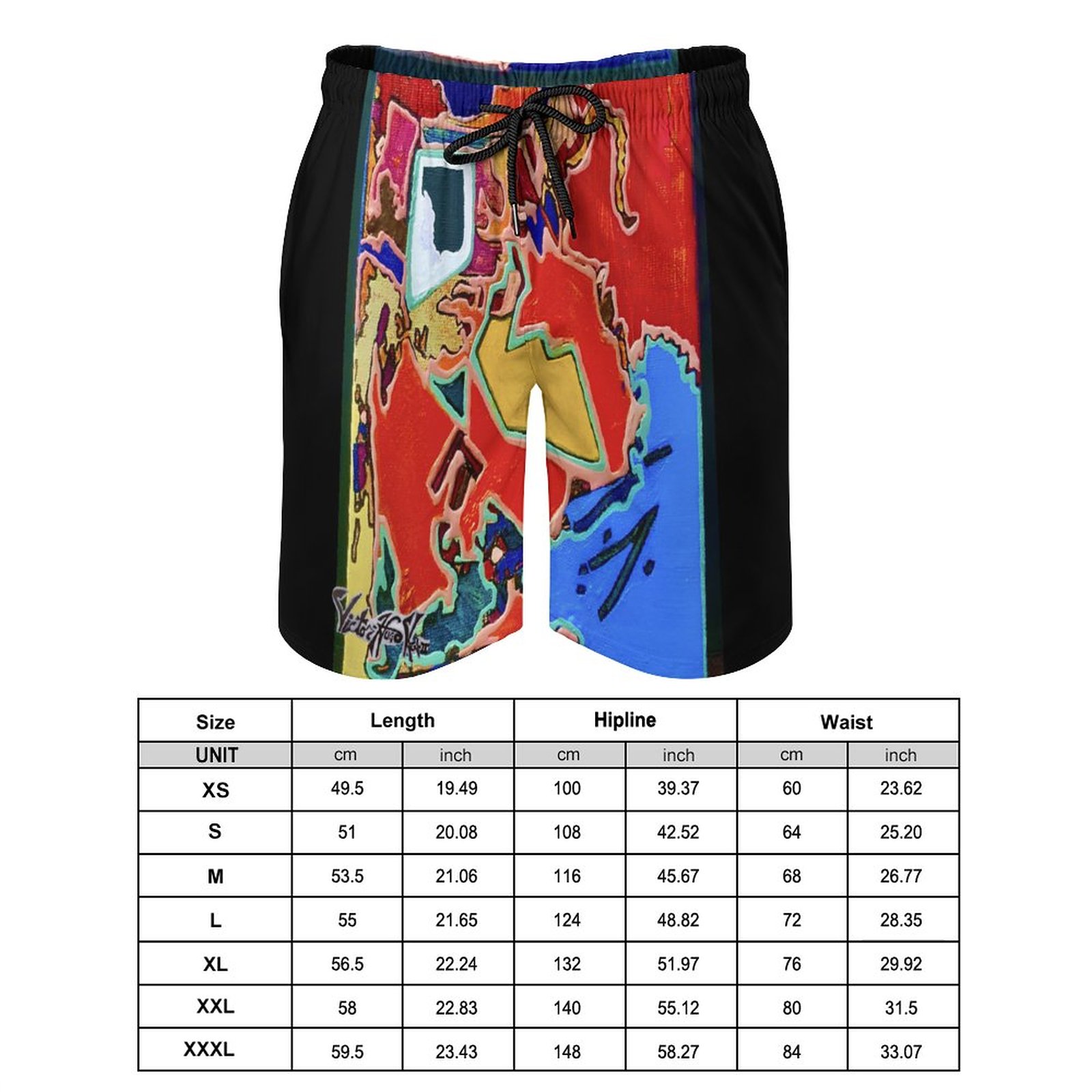 "Swim in Opportunity" Men's Beach Shorts with Pockets - Image 2