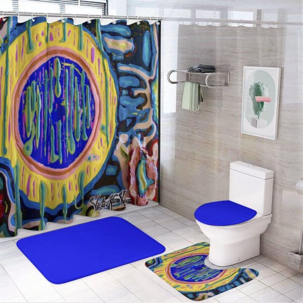 "Eye On You" Shower Curtain Set with 3 Rugs