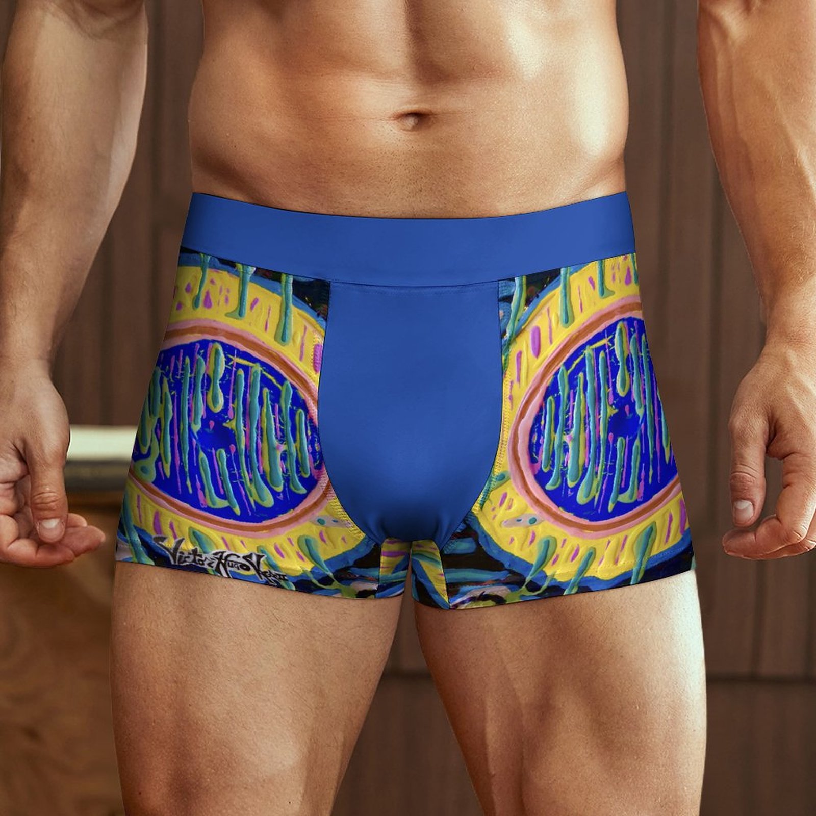 "Eyes On You" Cotton Comfort Soft Boxer Briefs for Men - Image 2