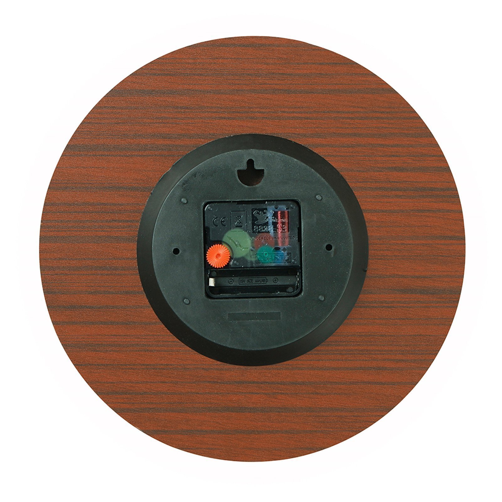 "Green Mosaic" Wooden Wall Clock without Scale - Image 6