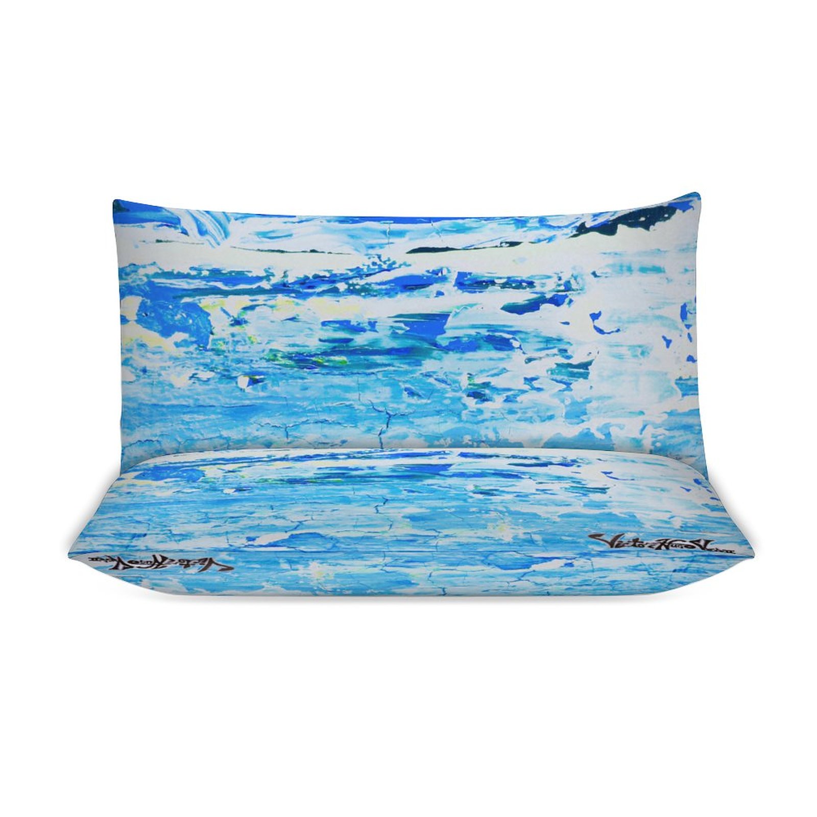 "WaterFall" 3-Piece Bedding Set-90"x90"/ 229x229cm - Image 4