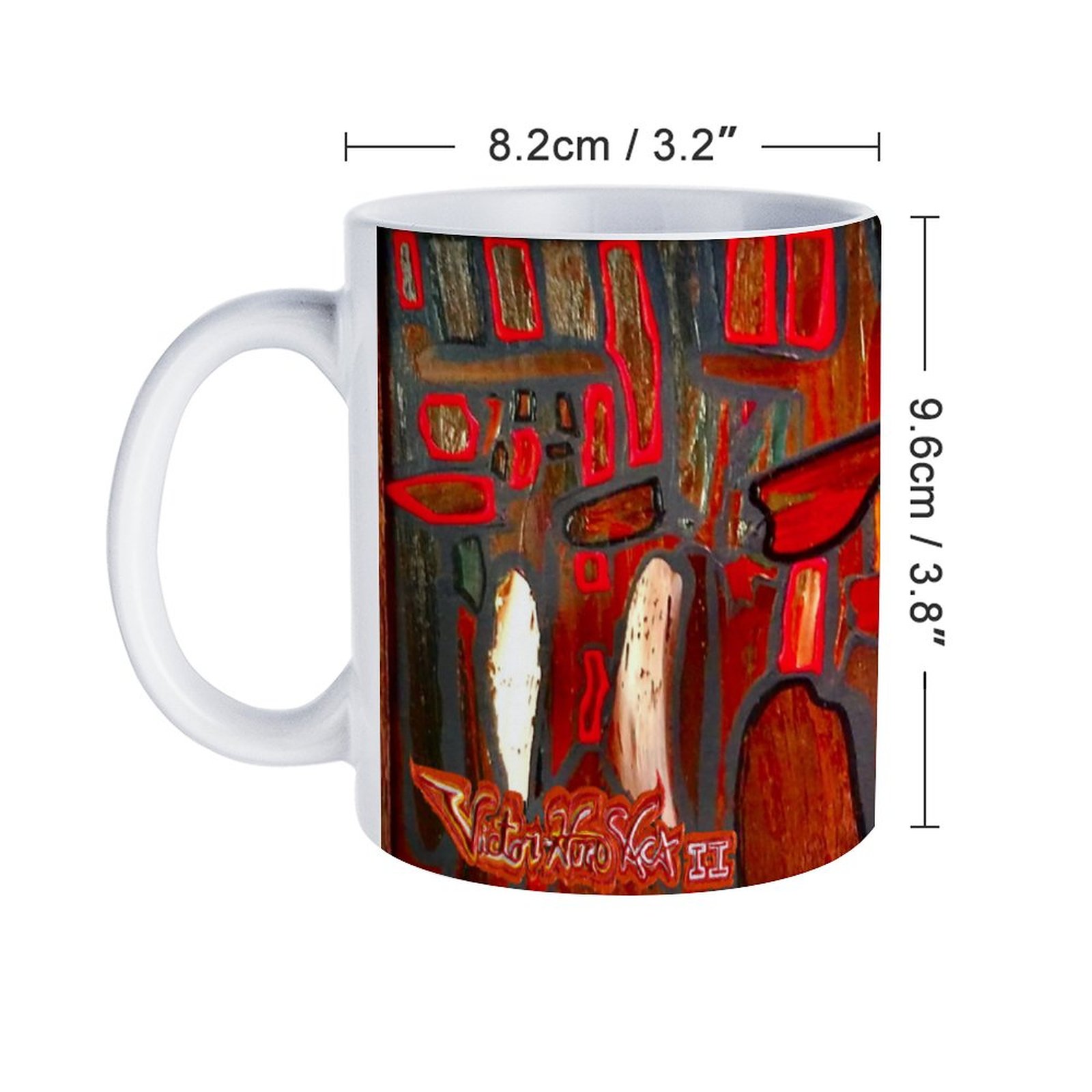 "Nature Drawn To Light" 11oz White Mug - Image 2